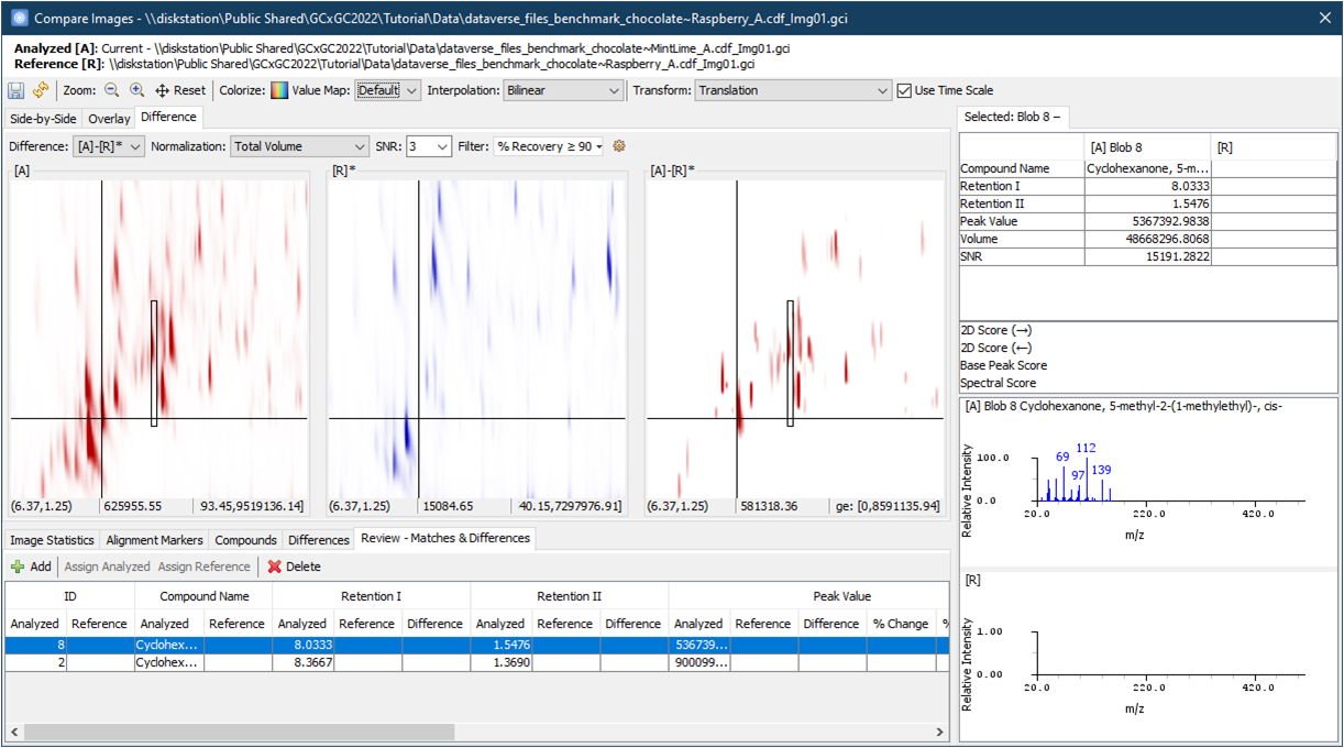 Screenshot of the Library Search Review